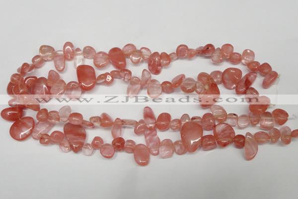 CCH334 15.5 inches 10*15mm cherry quartz chips beads wholesale