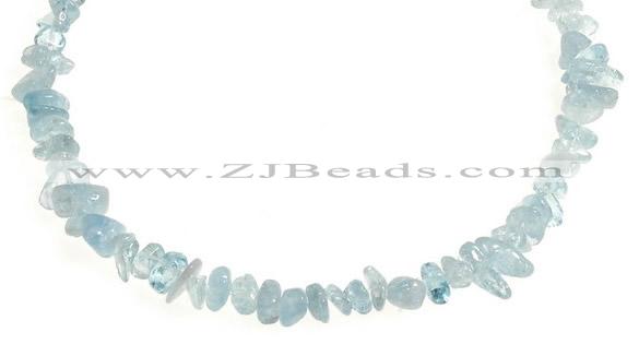 CCH43 16 inches aquamarine chips gemstone beads wholesale