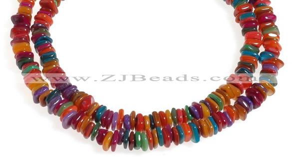 CCH44 32 inches multi color shell chips beads wholesale