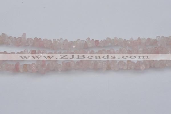 CCH653 15.5 inches 5*8mm - 6*10mm rose quartz chips beads