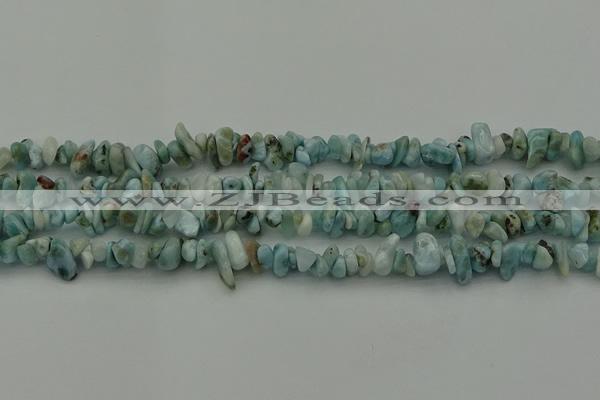 CCH676 15.5 inches 4*6mm - 5*8mm larimar gemstone chips beads
