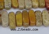 CCH713 15.5 inches 5*10mm - 5*15mm fossil coral chips beads