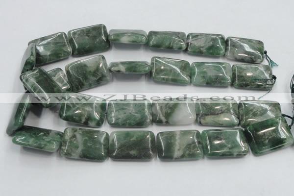 CCJ02 15.5 inches 22*30mm rectangle natural African jade beads wholesale