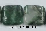 CCJ04 15.5 inches 25*25mm square natural African jade beads wholesale