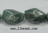 CCJ15 15.5 inches 18*24mm faceted nugget natural African jade beads