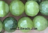 CCJ371 15.5 inches 8mm faceted round China jade beads wholesale