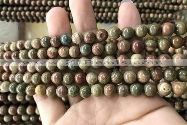 CCJ471 15.5 inches 6mm round rainbow jasper beads wholesale