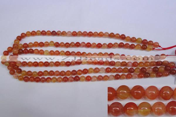 CCL02 15 inches 6mm round carnelian gemstone beads wholesale