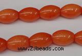 CCN110 15.5 inches 10*14mm rice candy jade beads wholesale