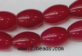 CCN114 15.5 inches 12*16mm rice candy jade beads wholesale