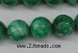 CCN1227 15.5 inches 16mm faceted round candy jade beads wholesale