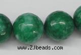 CCN1229 15.5 inches 20mm faceted round candy jade beads wholesale