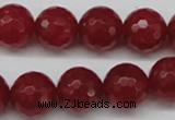 CCN1246 15.5 inches 14mm faceted round candy jade beads wholesale