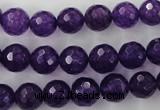 CCN1254 15.5 inches 10mm faceted round candy jade beads wholesale