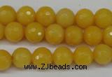 CCN1274 15.5 inches 10mm faceted round candy jade beads wholesale