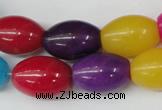 CCN128 15.5 inches 13*18mm rice candy jade beads wholesale