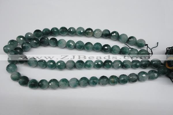 CCN1285 15.5 inches 12mm faceted round rainbow candy jade beads