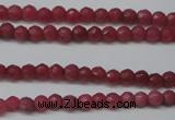 CCN1315 15.5 inches 3mm faceted round candy jade beads wholesale