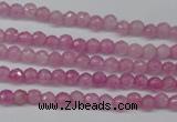 CCN1316 15.5 inches 3mm faceted round candy jade beads wholesale