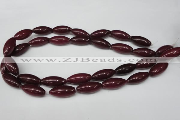 CCN132 15.5 inches 10*25mm rice candy jade beads wholesale