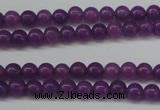 CCN1340 15.5 inches 4mm round candy jade beads wholesale