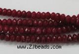 CCN1351 15.5 inches 3*5mm faceted rondelle candy jade beads