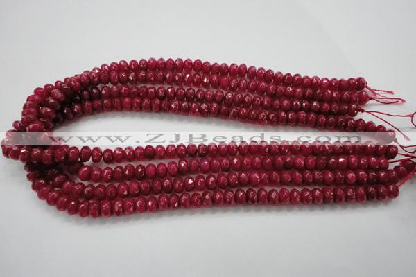 CCN1353 15.5 inches 5*8mm faceted rondelle candy jade beads