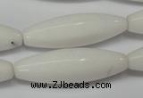 CCN136 15.5 inches 12*40mm rice candy jade beads wholesale