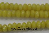 CCN1393 15.5 inches 5*8mm faceted rondelle candy jade beads