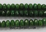 CCN1403 15.5 inches 5*8mm faceted rondelle candy jade beads