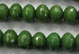 CCN1406 15.5 inches 10*14mm faceted rondelle candy jade beads