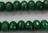 CCN1415 15.5 inches 8*12mm faceted rondelle candy jade beads