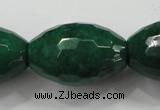 CCN1488 15.5 inches 20*30mm faceted rice candy jade beads wholesale