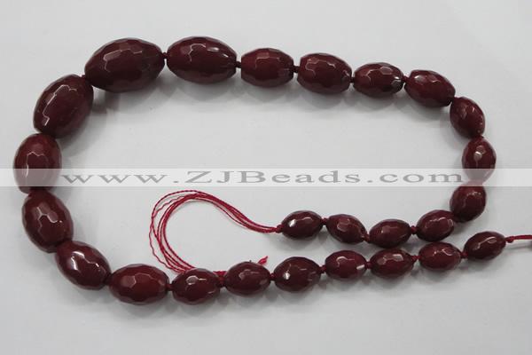 CCN1511 15.5 inches 10*14mm – 20*30mm faceted rice candy jade beads
