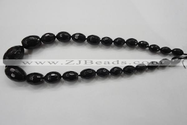 CCN1516 15.5 inches 10*14mm – 20*30mm faceted rice candy jade beads