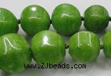 CCN1533 15.5 inches 8*8mm - 20*20mm pumpkin candy jade beads