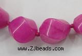 CCN1540 15.5 inches 10*14mm - 20*25mm twisted tetrahedron candy jade beads