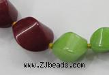 CCN1544 15.5 inches 10*14mm - 20*25mm twisted tetrahedron candy jade beads