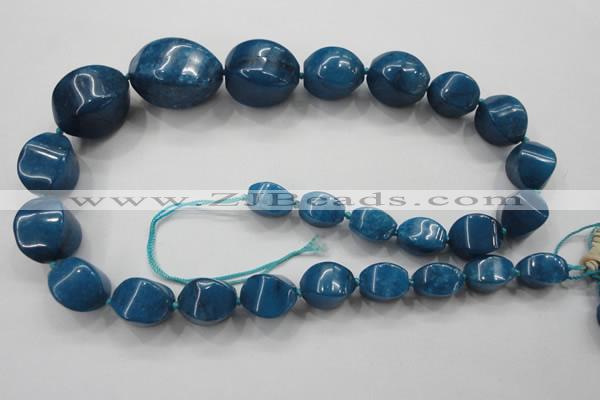 CCN1548 15.5 inches 10*14mm - 20*30mm twisted tetrahedron candy jade beads