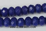 CCN155 15.5 inches 8*12mm faceted rondelle candy jade beads