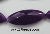 CCN1552 15.5 inches 15*40mm faceted marquise candy jade beads