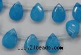 CCN1583 15.5 inches 10*14mm briolette candy jade beads wholesale