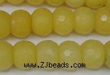 CCN161 15.5 inches 12*16mm faceted rondelle candy jade beads