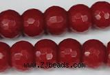CCN166 15.5 inches 12*16mm faceted rondelle candy jade beads