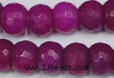 CCN167 15.5 inches 12*16mm faceted rondelle candy jade beads