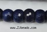 CCN174 15.5 inches 12*16mm faceted rondelle candy jade beads