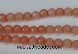 CCN1810 15 inches 4mm faceted round candy jade beads wholesale