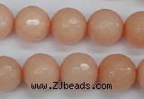 CCN1815 15 inches 14mm faceted round candy jade beads wholesale