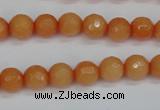 CCN1822 15 inches 8mm faceted round candy jade beads wholesale