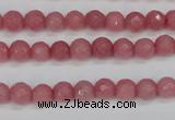 CCN1831 15 inches 6mm faceted round candy jade beads wholesale